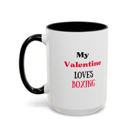 Load image into Gallery viewer, Boxer Valentine's Mug, Colorful Boxing Enthusiast Cup, Gift for Boxer, 11oz, 15oz,  Sports Coffee Mug, Fighter drinkware