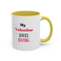 Load image into Gallery viewer, Boxer Valentine's Mug, Colorful Boxing Enthusiast Cup, Gift for Boxer, 11oz, 15oz,  Sports Coffee Mug, Fighter drinkware