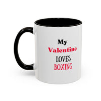 Load image into Gallery viewer, Boxer Valentine's Mug, Colorful Boxing Enthusiast Cup, Gift for Boxer, 11oz, 15oz,  Sports Coffee Mug, Fighter drinkware