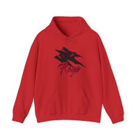 Load image into Gallery viewer, Rage Hoodie, Streetwear Sweatshirt, Concert Wear, Mad at World Pullover, Gaming Shirt, Unisex Hooded Sweatshirt, Urban Wear, Edgy fashion