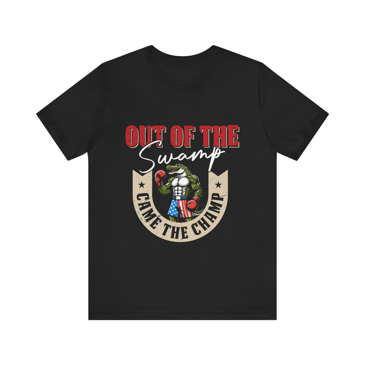 Boxing Shirt - Out of the Swamp Came The Champ, Graphic Tee, Unisex T-Shirt, Gift for Boxer, Boxing Enthusiast Shirt, Great Shirt for Gym Workout