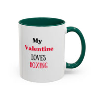 Load image into Gallery viewer, Boxer Valentine's Mug, Colorful Boxing Enthusiast Cup, Gift for Boxer, 11oz, 15oz,  Sports Coffee Mug, Fighter drinkware