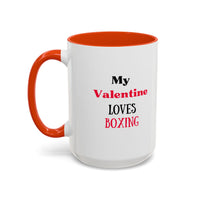 Load image into Gallery viewer, Boxer Valentine's Mug, Colorful Boxing Enthusiast Cup, Gift for Boxer, 11oz, 15oz,  Sports Coffee Mug, Fighter drinkware