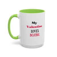 Load image into Gallery viewer, Boxer Valentine's Mug, Colorful Boxing Enthusiast Cup, Gift for Boxer, 11oz, 15oz,  Sports Coffee Mug, Fighter drinkware