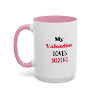 Load image into Gallery viewer, Boxer Valentine's Mug, Colorful Boxing Enthusiast Cup, Gift for Boxer, 11oz, 15oz,  Sports Coffee Mug, Fighter drinkware