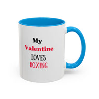 Load image into Gallery viewer, Boxer Valentine's Mug, Colorful Boxing Enthusiast Cup, Gift for Boxer, 11oz, 15oz,  Sports Coffee Mug, Fighter drinkware