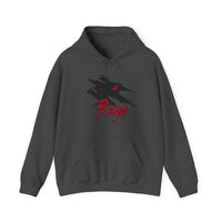 Load image into Gallery viewer, Rage Hoodie, Streetwear Sweatshirt, Concert Wear, Mad at World Pullover, Gaming Shirt, Unisex Hooded Sweatshirt, Urban Wear, Edgy fashion