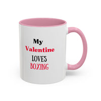 Load image into Gallery viewer, Boxer Valentine's Mug, Colorful Boxing Enthusiast Cup, Gift for Boxer, 11oz, 15oz,  Sports Coffee Mug, Fighter drinkware