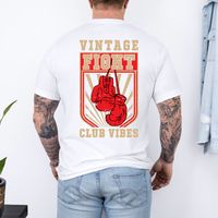Load image into Gallery viewer, Vintage Fight Club Vibes Unisex Tee, Casual T-Shirt, Boxing Apparel, Gym Shirt, Motivational Gift, Vintage Style Clothing