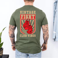 Load image into Gallery viewer, Vintage Fight Club Vibes Unisex Tee, Casual T-Shirt, Boxing Apparel, Gym Shirt, Motivational Gift, Vintage Style Clothing