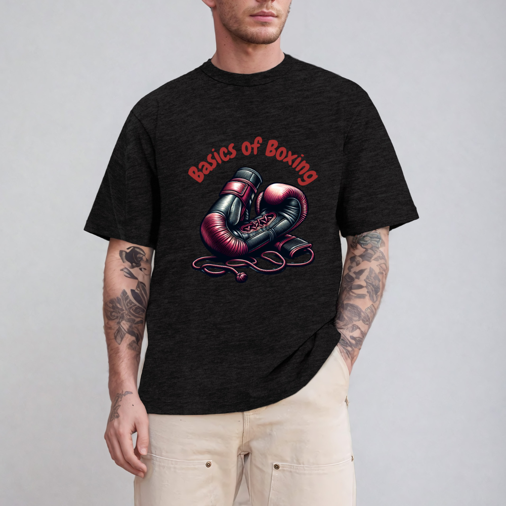 Boxing Tee that highlights the basics of boxing, Gift for boxers. Great for gym clothing and other athletic events.