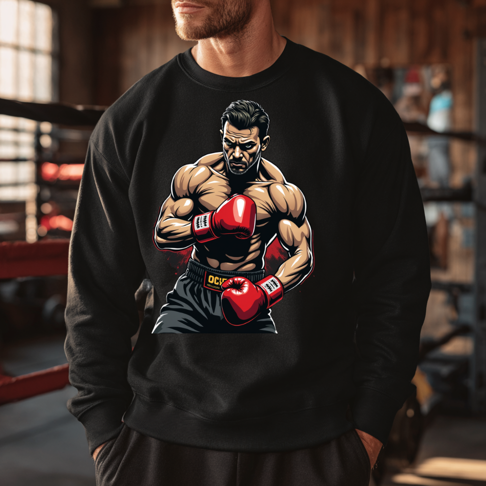 Boxing Sweatshirt - Gift for Boxers and Boxing Fans, Gym wear, perfect for cool weather when heading to the gym, a staple in your wardrobe.