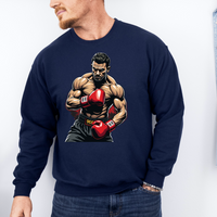 Load image into Gallery viewer, Boxing Sweatshirt - Gift for Boxers and Boxing Fans, Gym wear, perfect for cool weather when heading to the gym, a staple in your wardrobe.