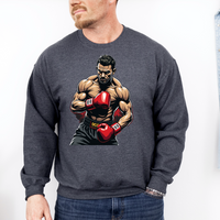 Load image into Gallery viewer, Boxing Sweatshirt - Gift for Boxers and Boxing Fans, Gym wear, perfect for cool weather when heading to the gym, a staple in your wardrobe.