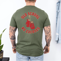Load image into Gallery viewer, Old School No Excuses Boxing Tee - Unisex Jersey Short Sleeve Shirt for Fitness Enthusiasts, Workout Apparel, Gym T-Shirt, gift for boxers