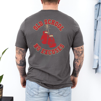 Load image into Gallery viewer, Old School No Excuses Boxing Tee - Unisex Jersey Short Sleeve Shirt for Fitness Enthusiasts, Workout Apparel, Gym T-Shirt, gift for boxers