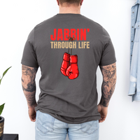 Load image into Gallery viewer, Boxing Motivation Tee | Jabbin' Through Life Unisex Jersey Short Sleeve Shirt, Gift for Boxing Fans, Workout Clothing, Casual Wear