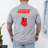 Load image into Gallery viewer, Boxing Motivation Tee | Jabbin' Through Life Unisex Jersey Short Sleeve Shirt, Gift for Boxing Fans, Workout Clothing, Casual Wear