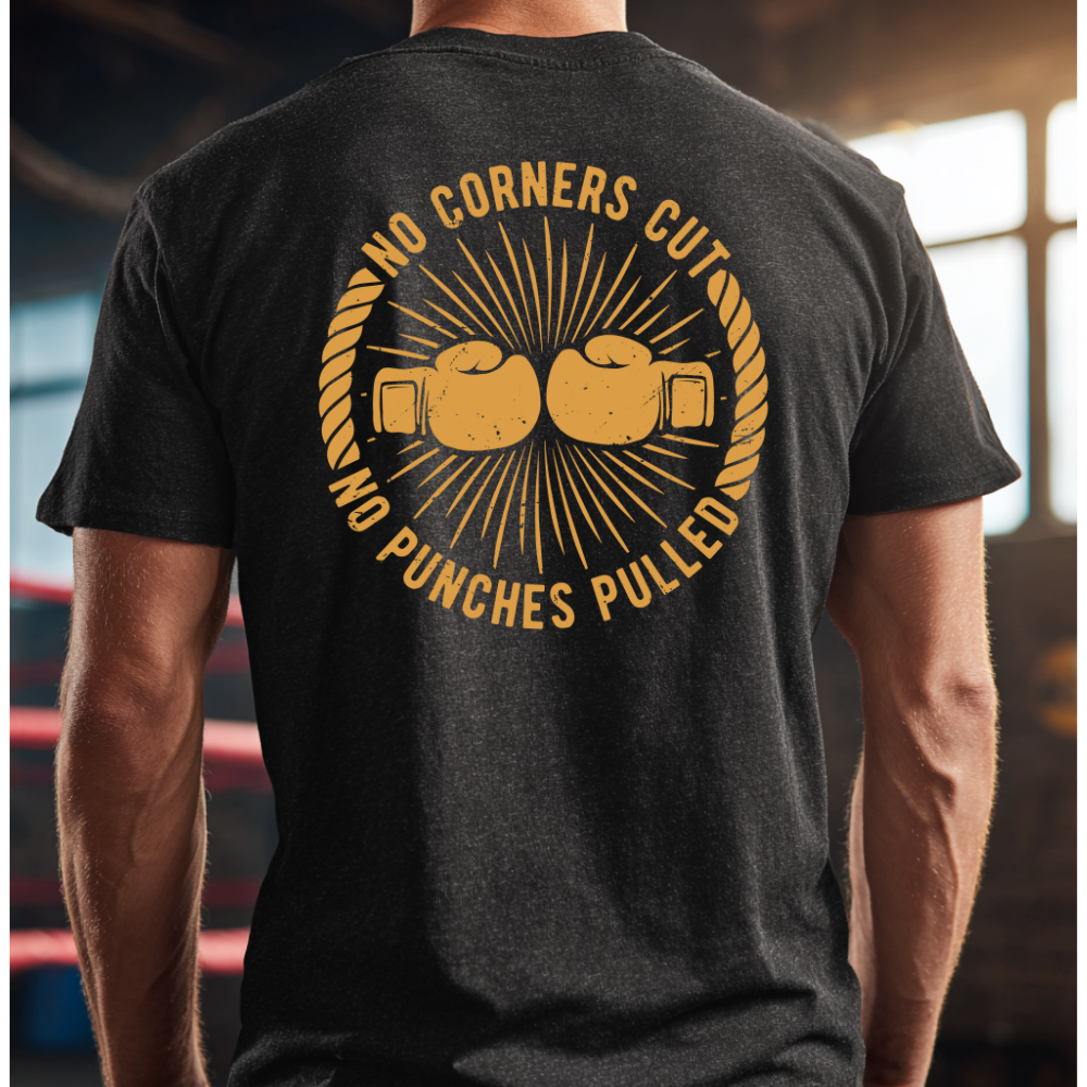 Boxing-Themed tshirt - Courage of boxers entering a ring - Workout Shirt, Gift for Fighters, Casual Wear, Fitness Apparel,