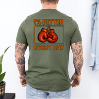 Load image into Gallery viewer, Boxing Motivational Tshirt, Self Improvement Tee, Gift for Boxer, Workout Apparel, Fitness Gift, Inspirational T, Casual Everyday Style