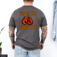 Load image into Gallery viewer, Boxing Motivational Tshirt, Self Improvement Tee, Gift for Boxer, Workout Apparel, Fitness Gift, Inspirational T, Casual Everyday Style