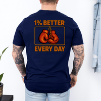 Load image into Gallery viewer, Boxing Motivational Tshirt, Self Improvement Tee, Gift for Boxer, Workout Apparel, Fitness Gift, Inspirational T, Casual Everyday Style