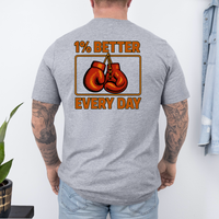 Load image into Gallery viewer, Boxing Motivational Tshirt, Self Improvement Tee, Gift for Boxer, Workout Apparel, Fitness Gift, Inspirational T, Casual Everyday Style