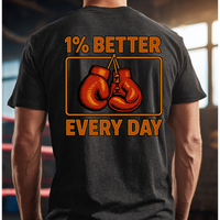 Load image into Gallery viewer, Boxing Motivational Tshirt, Self Improvement Tee, Gift for Boxer, Workout Apparel, Fitness Gift, Inspirational T, Casual Everyday Style