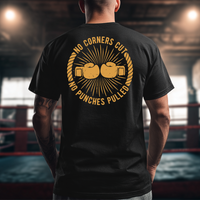 Load image into Gallery viewer, Boxer-Themed Unisex Tee: No Corners Cut, Fitness Shirt, Gift for Fighters, Workout Tee, Sports Apparel, Motivational Shirt