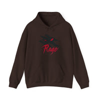 Load image into Gallery viewer, Rage Hoodie, Streetwear Sweatshirt, Concert Wear, Mad at World Pullover, Gaming Shirt, Unisex Hooded Sweatshirt, Urban Wear, Edgy fashion