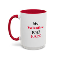 Load image into Gallery viewer, Boxer Valentine's Mug, Colorful Boxing Enthusiast Cup, Gift for Boxer, 11oz, 15oz,  Sports Coffee Mug, Fighter drinkware