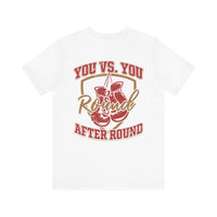 Load image into Gallery viewer, Boxing T-Shirt that highlights boxing is a competition with yourself.