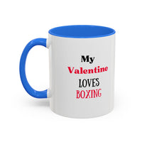 Load image into Gallery viewer, Boxer Valentine's Mug, Colorful Boxing Enthusiast Cup, Gift for Boxer, 11oz, 15oz,  Sports Coffee Mug, Fighter drinkware