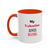 Load image into Gallery viewer, Boxer Valentine's Mug, Colorful Boxing Enthusiast Cup, Gift for Boxer, 11oz, 15oz,  Sports Coffee Mug, Fighter drinkware