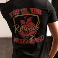 Load image into Gallery viewer, Boxing T-Shirt that highlights boxing is a competition with yourself.