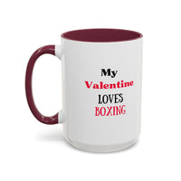 Load image into Gallery viewer, Boxer Valentine's Mug, Colorful Boxing Enthusiast Cup, Gift for Boxer, 11oz, 15oz,  Sports Coffee Mug, Fighter drinkware