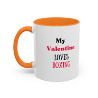 Load image into Gallery viewer, Boxer Valentine's Mug, Colorful Boxing Enthusiast Cup, Gift for Boxer, 11oz, 15oz,  Sports Coffee Mug, Fighter drinkware
