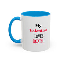 Load image into Gallery viewer, Boxer Valentine's Mug, Colorful Boxing Enthusiast Cup, Gift for Boxer, 11oz, 15oz,  Sports Coffee Mug, Fighter drinkware