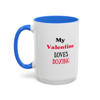 Load image into Gallery viewer, Boxer Valentine's Mug, Colorful Boxing Enthusiast Cup, Gift for Boxer, 11oz, 15oz,  Sports Coffee Mug, Fighter drinkware