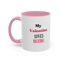 Load image into Gallery viewer, Boxer Valentine's Mug, Colorful Boxing Enthusiast Cup, Gift for Boxer, 11oz, 15oz,  Sports Coffee Mug, Fighter drinkware