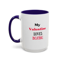 Load image into Gallery viewer, Boxer Valentine's Mug, Colorful Boxing Enthusiast Cup, Gift for Boxer, 11oz, 15oz,  Sports Coffee Mug, Fighter drinkware