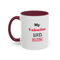Load image into Gallery viewer, Boxer Valentine's Mug, Colorful Boxing Enthusiast Cup, Gift for Boxer, 11oz, 15oz,  Sports Coffee Mug, Fighter drinkware