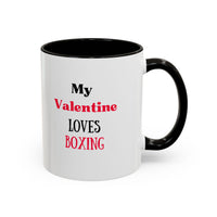 Load image into Gallery viewer, Boxer Valentine's Mug, Colorful Boxing Enthusiast Cup, Gift for Boxer, 11oz, 15oz,  Sports Coffee Mug, Fighter drinkware